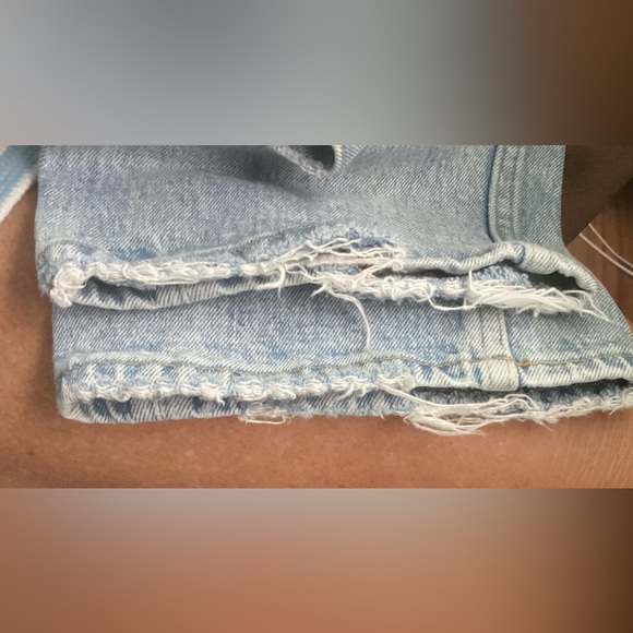 A&F 90’s STRAIGHT HIGH RISE JEANS CROSSOVER WAIST,  Size 28L - Picture 11 of 12